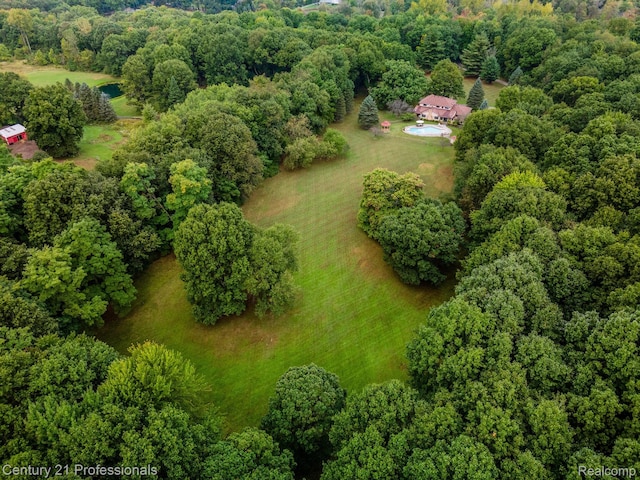 9601 Kier Rd, Holly, MI 48442 - aerial view of sparsely populated area with a heavily wooded area