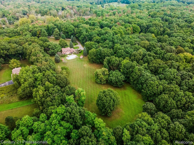 9601 Kier Rd, Holly, MI 48442 - aerial view of a forest