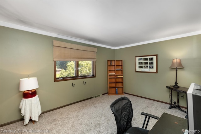 9601 Kier Rd, Holly, MI 48442 - office featuring carpet and baseboards