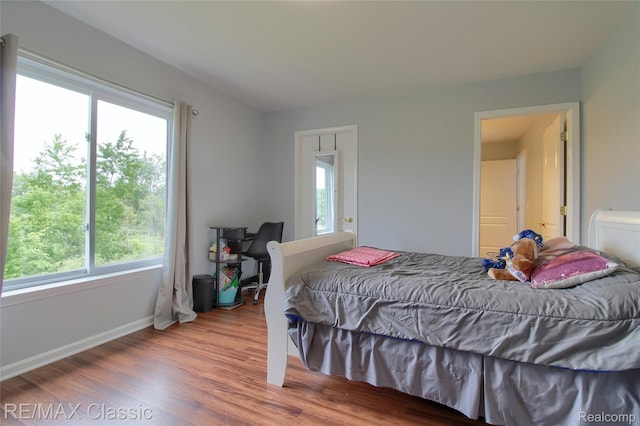 761 Nissen Ct, Wixom, MI 48393 - bedroom with wood finished floors and baseboards
