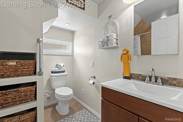 1500 Clark Lake Rd, Brighton, MI 48114 - full bath with vanity, tile patterned flooring, and curtained shower