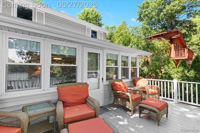 1500 Clark Lake Rd, Brighton, MI 48114 - view of wooden terrace