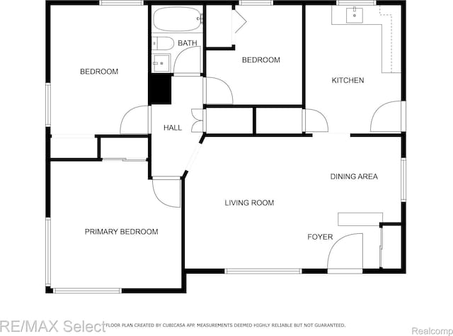 1413 Martha Ave, Burton, MI 48509 - view of home floor plan