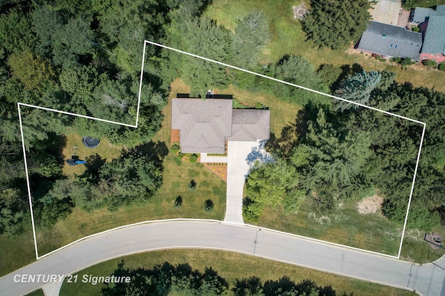 2985 E Iron Woods Pass, Midland, MI 48642 - aerial overview of property's location with property boundaries highlighted