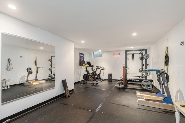 2507 Riverwood Ter, Saint Joseph, MI 49085 - workout area with recessed lighting