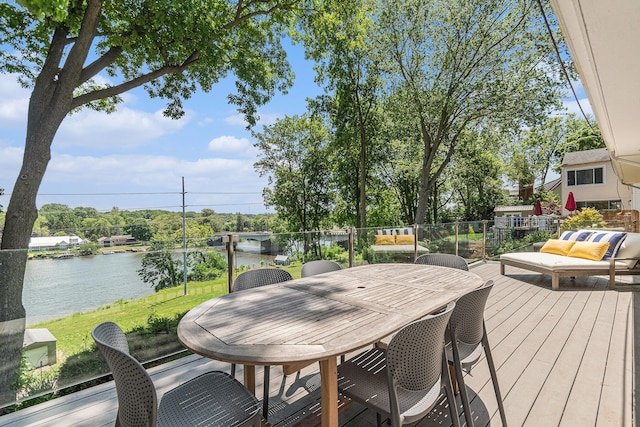 2507 Riverwood Ter, Saint Joseph, MI 49085 - deck featuring a water view