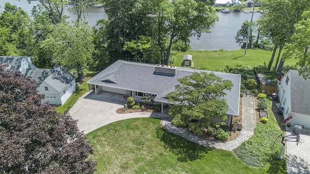 2507 Riverwood Ter, Saint Joseph, MI 49085 - aerial view of property and surrounding area featuring a large body of water