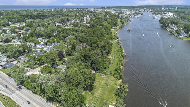 2507 Riverwood Ter, Saint Joseph, MI 49085 - aerial overview of property's location with a large body of water and a tree filled landscape