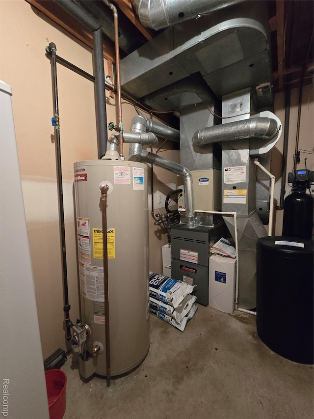 5605 Northcrest Xing, Clarkston, MI 48346 - utility room featuring gas water heater