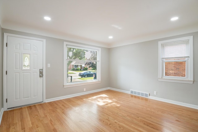 9250 Rosedale Blvd, Allen Park, MI 48101 - foyer with light wood-type flooring and recessed lighting
