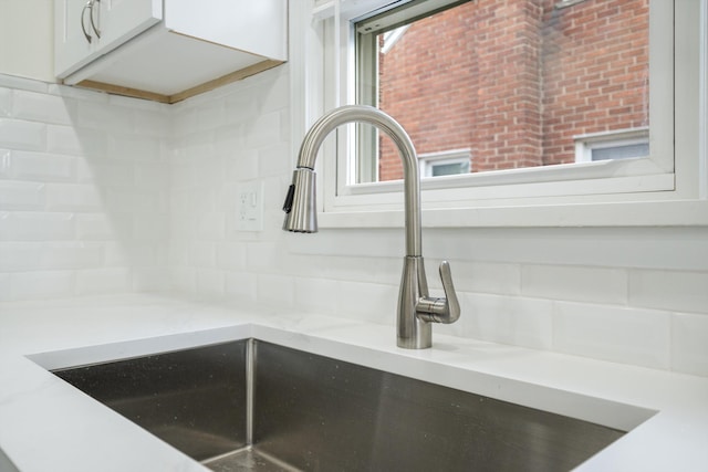 9250 Rosedale Blvd, Allen Park, MI 48101 - kitchen view of backsplash and white cabinets