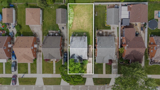 9250 Rosedale Blvd, Allen Park, MI 48101 - aerial view of residential area featuring property parcel outlined