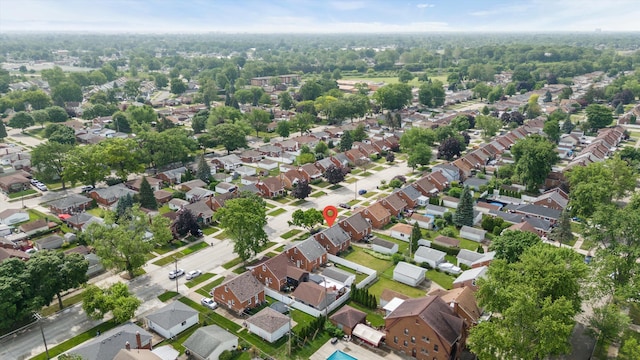 9250 Rosedale Blvd, Allen Park, MI 48101 - aerial overview of property's location with nearby suburban area