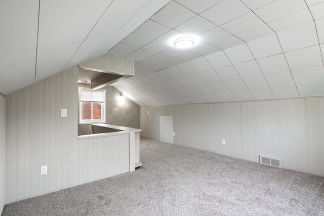 9250 Rosedale Blvd, Allen Park, MI 48101 - additional living space featuring carpet floors and vaulted ceiling