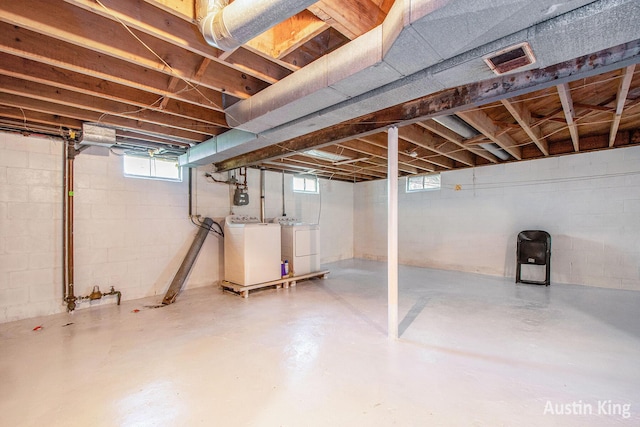 3156 Tuell St NW, Grand Rapids, MI 49504 - below grade area featuring washer and dryer and gas meter