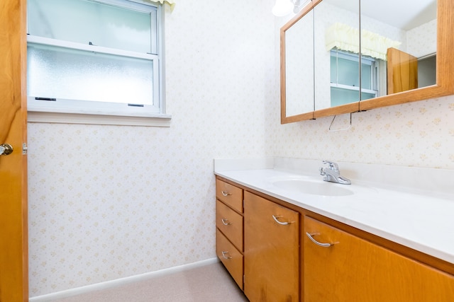 36067 Rolf St, Westland, MI 48186 - bathroom featuring vanity and baseboards