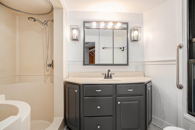 3536 Tamsin Ave, Kalamazoo, MI 49008 - full bathroom featuring vanity and a shower