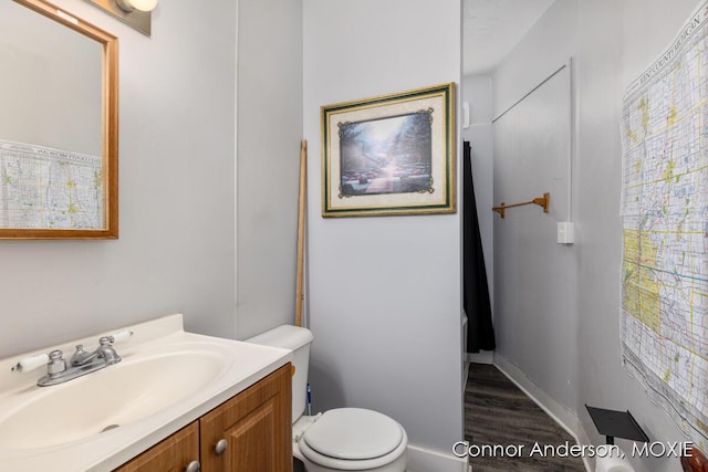 1523 Broadway Ave NW, Grand Rapids, MI 49504 - bathroom with vanity and wood finished floors