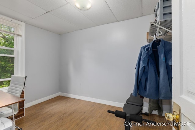 1523 Broadway Ave NW, Grand Rapids, MI 49504 - unfurnished office with wood finished floors and baseboards
