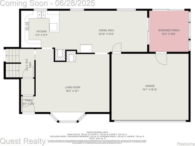 181 S Josephine Ave, Pontiac, MI 48341 - view of home floor plan