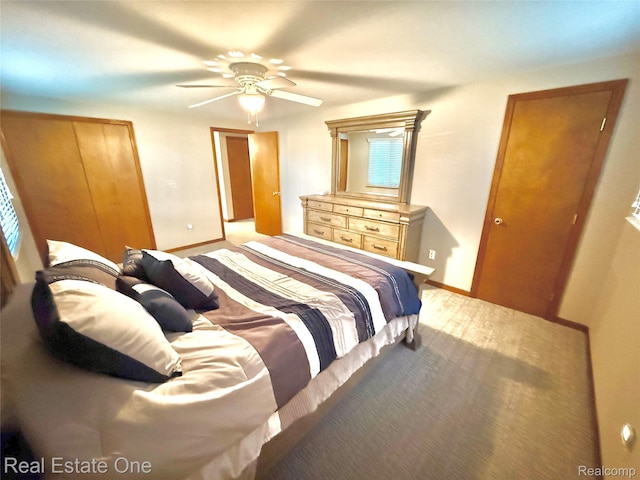 2546 Limerick Ln, Troy, MI 48098 - carpeted bedroom with baseboards and a ceiling fan