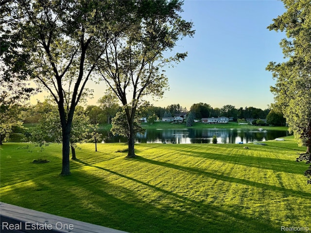 2546 Limerick Ln, Troy, MI 48098 - view of home's community with a water view and a lawn