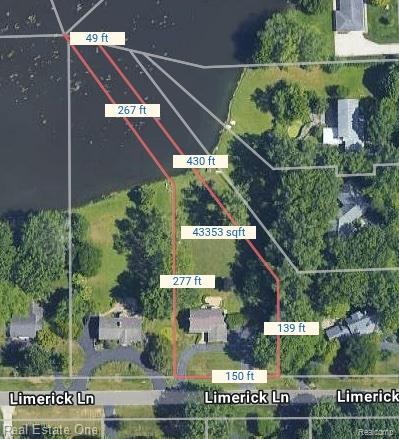 2546 Limerick Ln, Troy, MI 48098 - map of property location with property parcel outlined