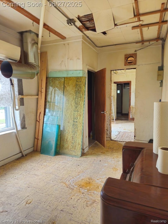 4428 Elizabeth St, Wayne, MI 48184 - unfurnished room featuring a wall mounted air conditioner