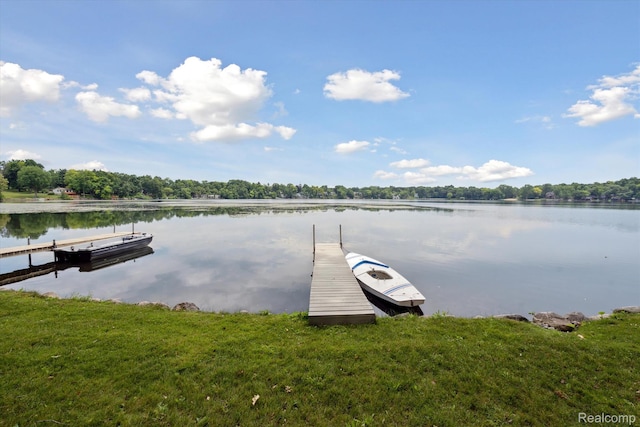 6201 Academy Dr, Brighton, MI 48116 - dock featuring a water view