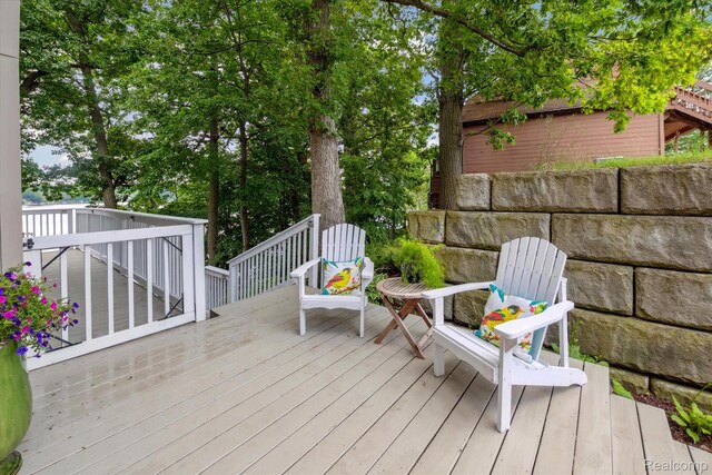 6201 Academy Dr, Brighton, MI 48116 - view of wooden deck