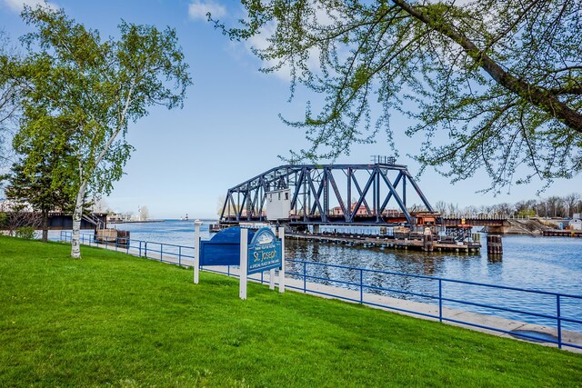 403 State St Unit 6, Saint Joseph, MI 49085 - dock area featuring a water view