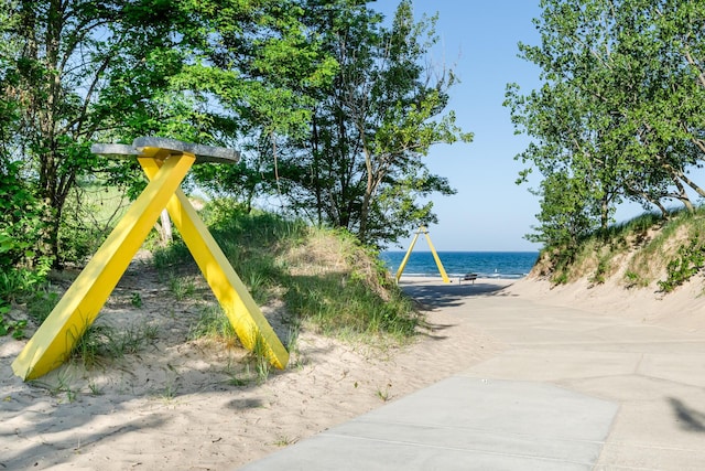 403 State St Unit 6, Saint Joseph, MI 49085 - view of playground featuring a water view