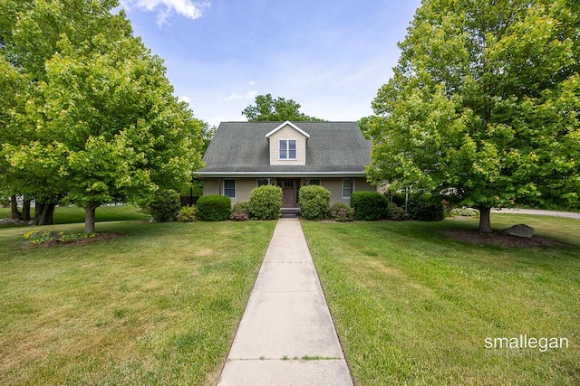 3192 W Sisson Rd, Freeport, MI 49325 - cape cod-style house with a front lawn