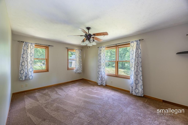 3192 W Sisson Rd, Freeport, MI 49325 - empty room featuring a ceiling fan and carpet
