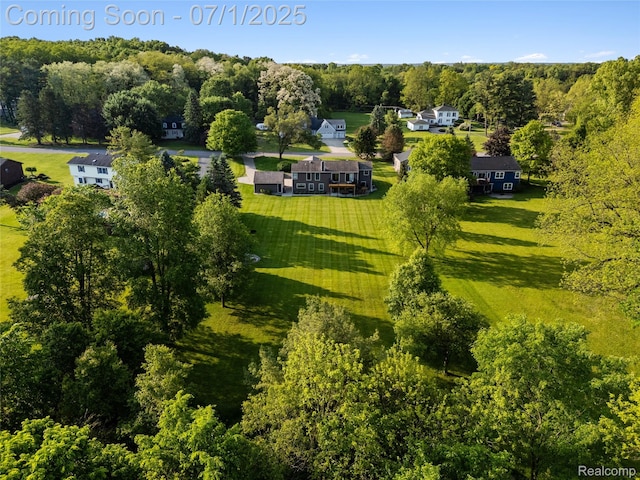 5131 Navajo Trl, Pinckney, MI 48169 - aerial view of a heavily wooded area
