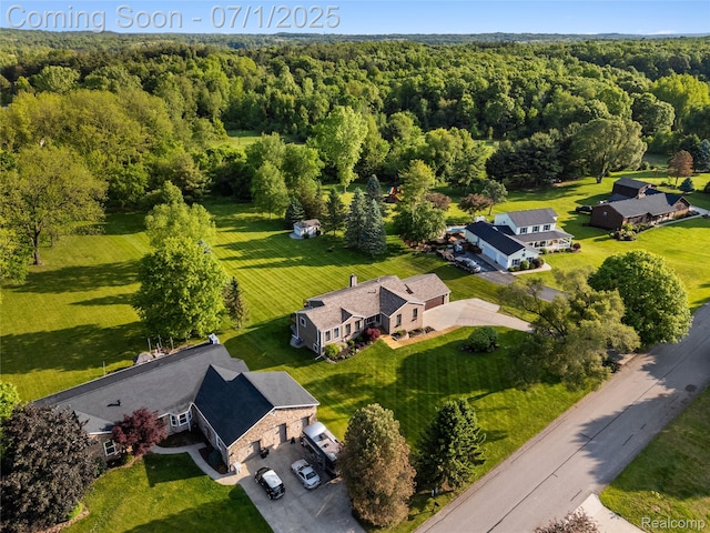 5131 Navajo Trl, Pinckney, MI 48169 - aerial view of a heavily wooded area
