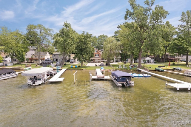 680 Breyman Hwy, Tipton, MI 49287 - dock with a water view and a residential view