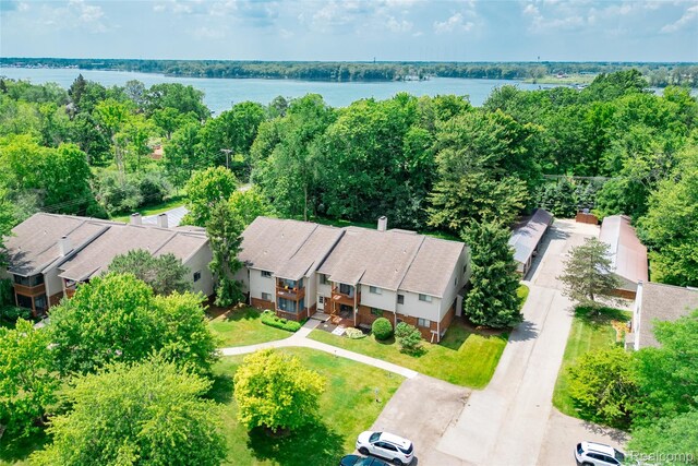 10228 Nancys Blvd Unit 33, Grosse Ile, MI 48138 - drone / aerial view of a large body of water