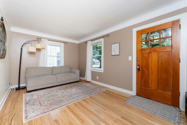 1608 Cambridge Dr, Kalamazoo, MI 49001 - entrance foyer featuring wood finished floors and baseboards