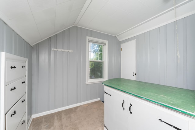 1608 Cambridge Dr, Kalamazoo, MI 49001 - additional living space featuring lofted ceiling and light colored carpet