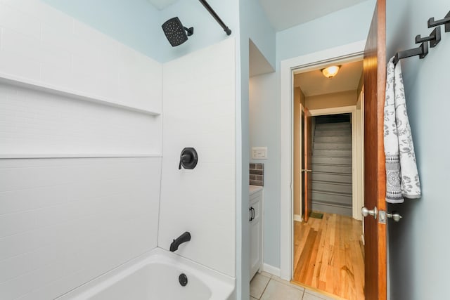 1608 Cambridge Dr, Kalamazoo, MI 49001 - bathroom with shower / washtub combination and tile patterned flooring