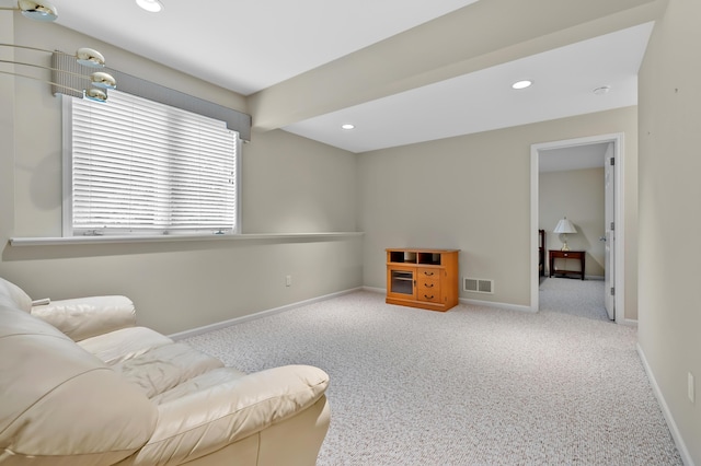 6380 Mcgillicuddy Ln, Portage, MI 49024 - living area with carpet floors and recessed lighting