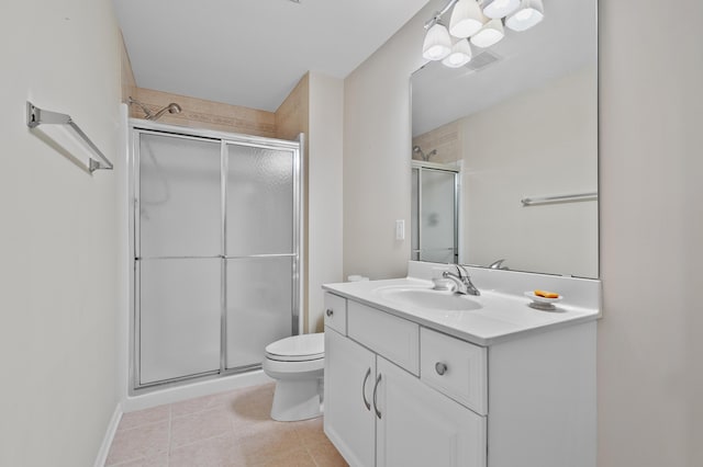 6380 Mcgillicuddy Ln, Portage, MI 49024 - full bath featuring a stall shower, vanity, and tile patterned flooring