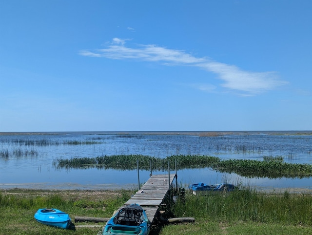 2740 Booth Rd, Au Gres, MI 48703 - dock area with a water view