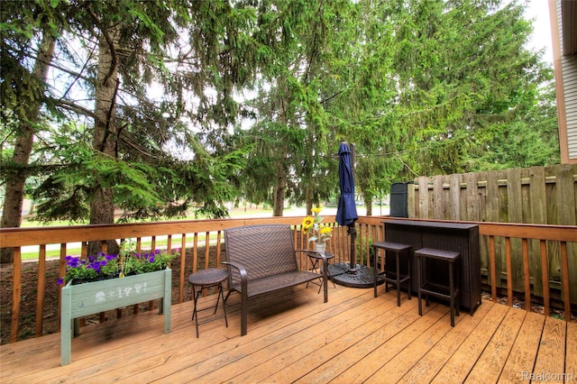 6397 Hunter Pointe St, Westland, MI 48185 - view of wooden deck