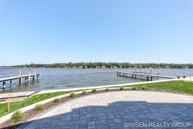 1351 Bayview Dr, Holland, MI 49423 - dock area featuring a water view