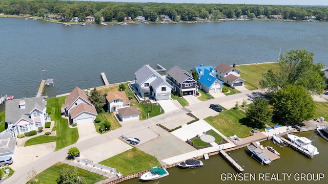 1351 Bayview Dr, Holland, MI 49423 - aerial view of residential area with a nearby body of water