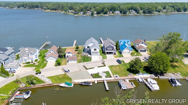 1351 Bayview Dr, Holland, MI 49423 - aerial view of residential area with a nearby body of water