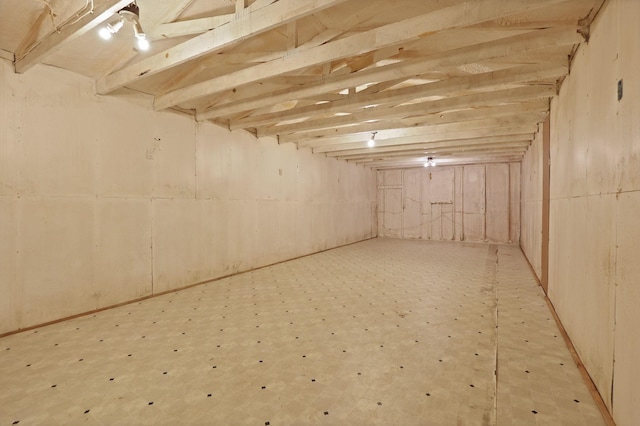 8075 Caine Rd, Millington, MI 48746 - unfinished basement with tile patterned floors