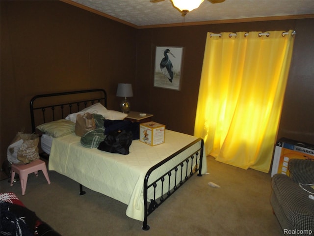 29269 Hidden River Dr, Gibraltar, MI 48173 - carpeted bedroom featuring crown molding